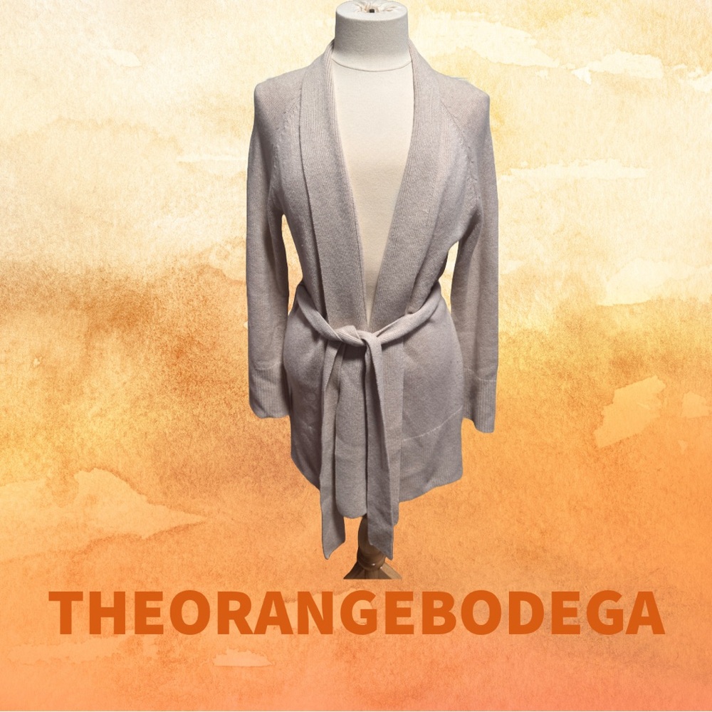 Theory Malinka Cashmere Belted Cardigan